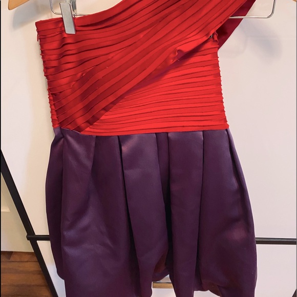 Festive Red & Purple A.B.S Dress For Holiday Cards - Picture 2 of 16